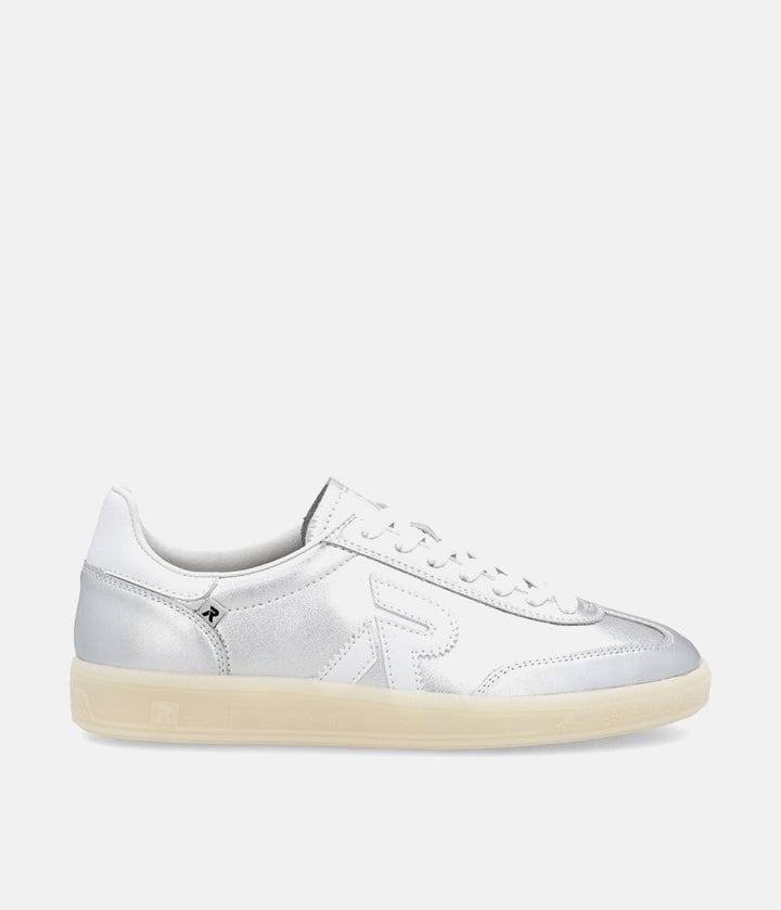 Rieker Stunning Silver Leather Trainers
