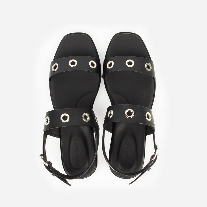 The Riviera Sandal Black Grommet