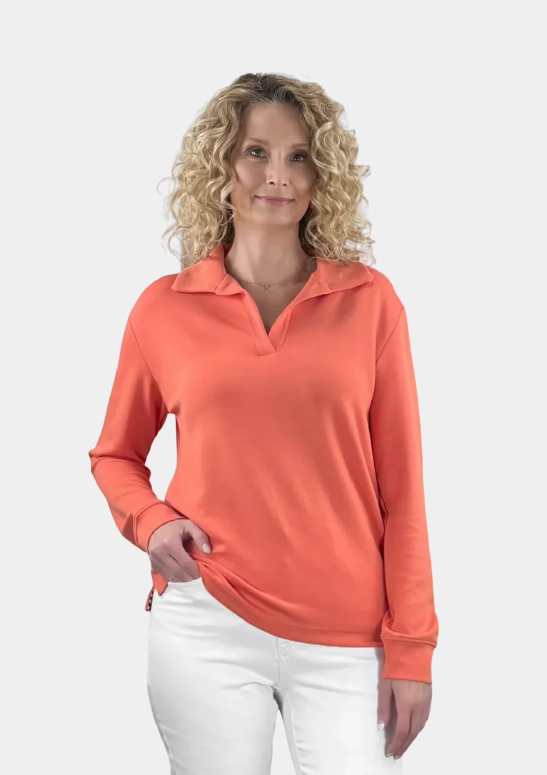 Luxe Johnny Collar Tall Pullover