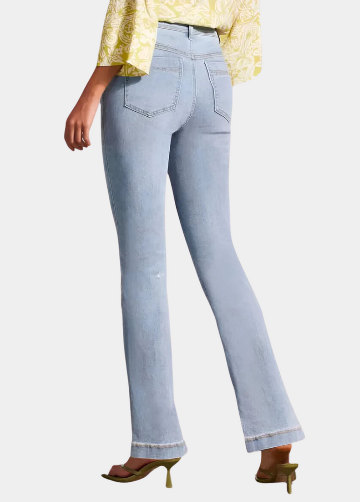 Brooke Button Fly Tall Microflare Jeans