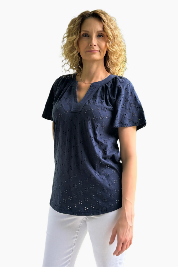 Maggie Tall Eyelet Top