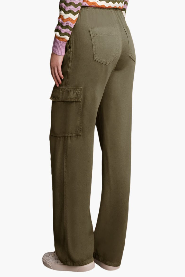 Tall Wide Leg Military Cargo Pants