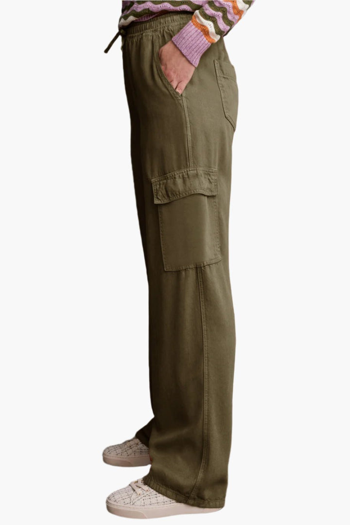 Tall Wide Leg Military Cargo Pants