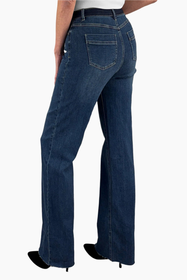 Sophia Contrast Tall Wide Leg Jeans