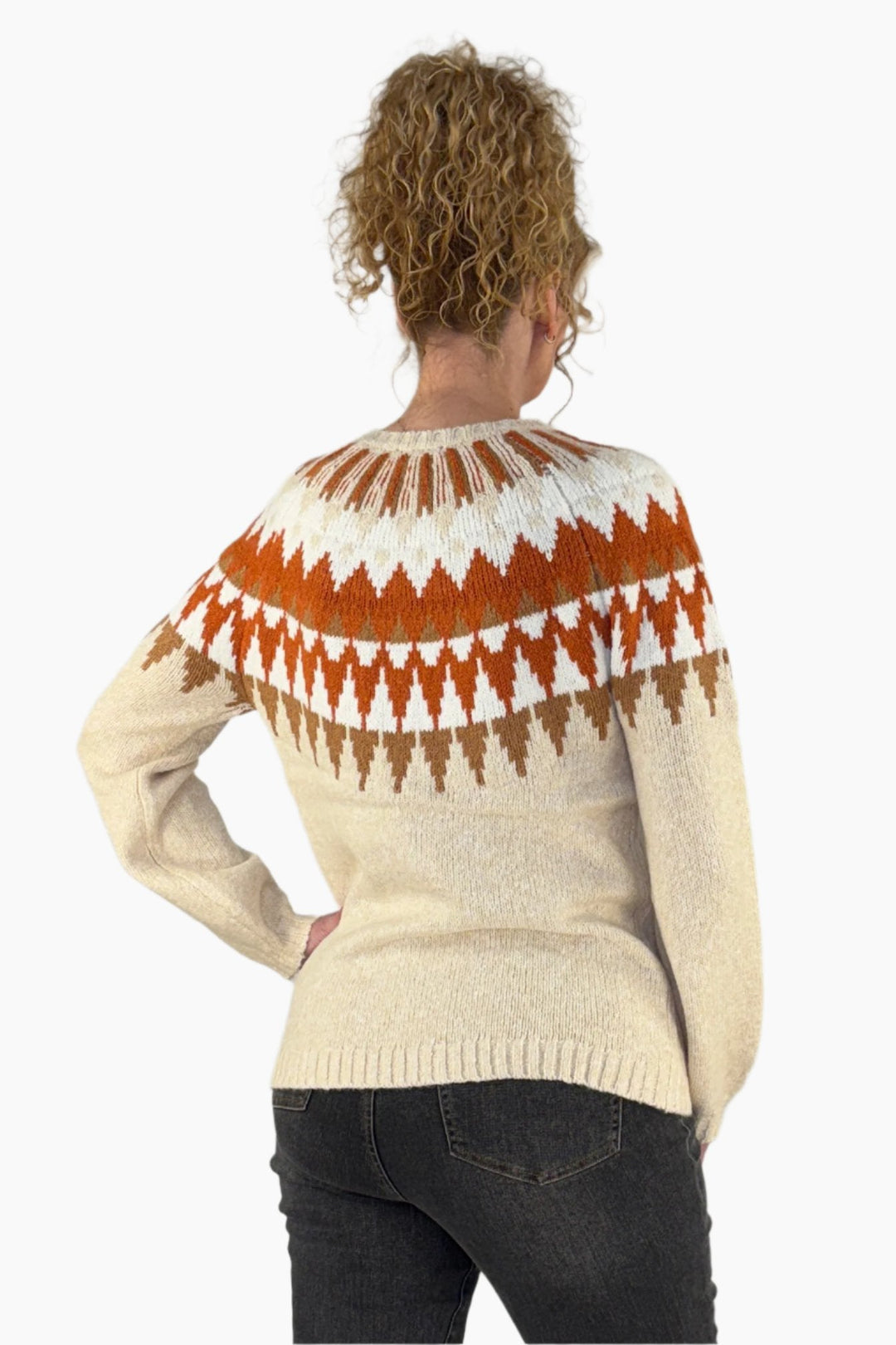 Intarsia Tall Sweater