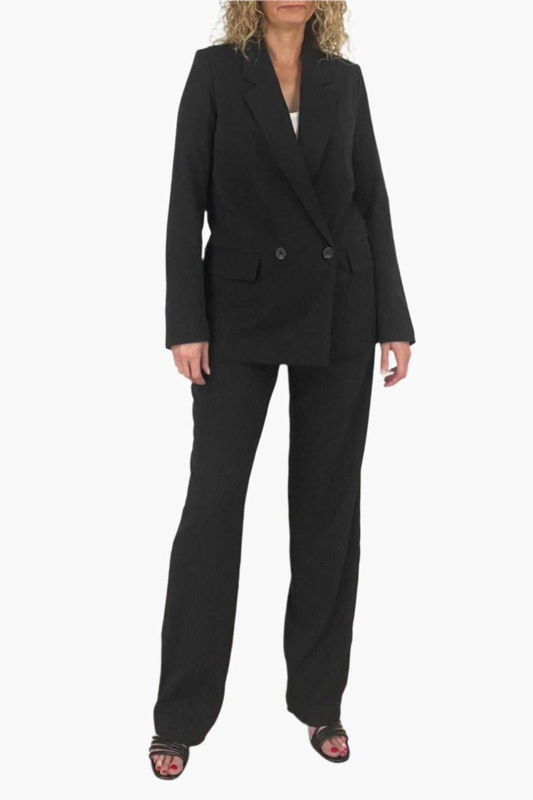 Signature Tab Waist Wide Leg Trouser
