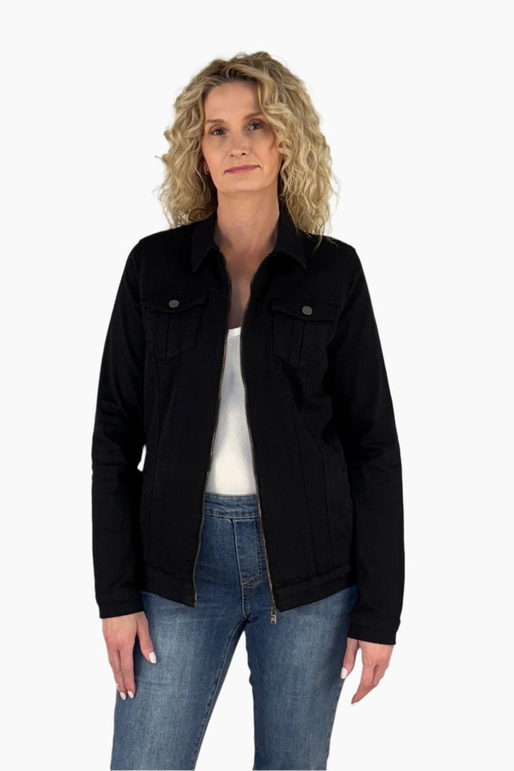 Zip Tall Denim Jacket