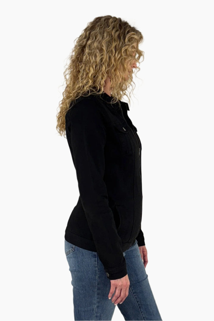 Zip Tall Denim Jacket
