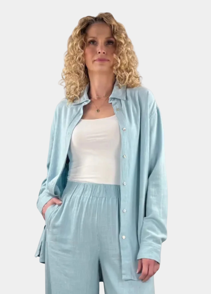 Breezy Tall Linen Button Up Shirt