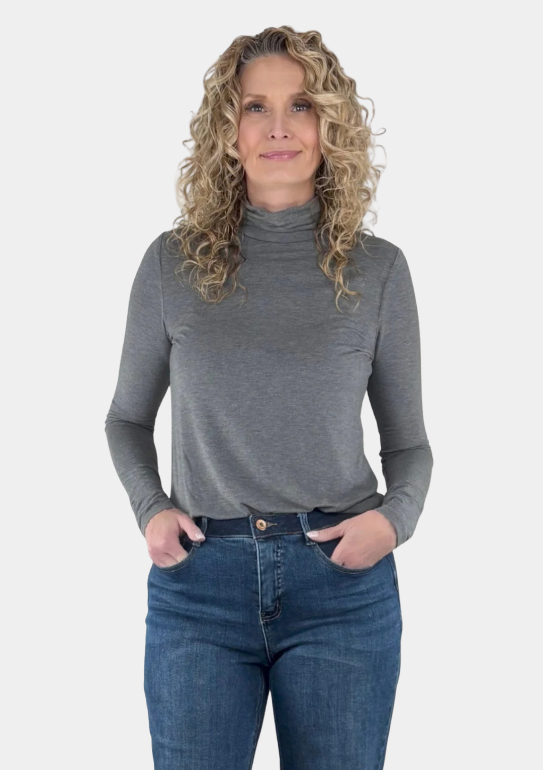 Bamboo Tall Turtleneck Tee
