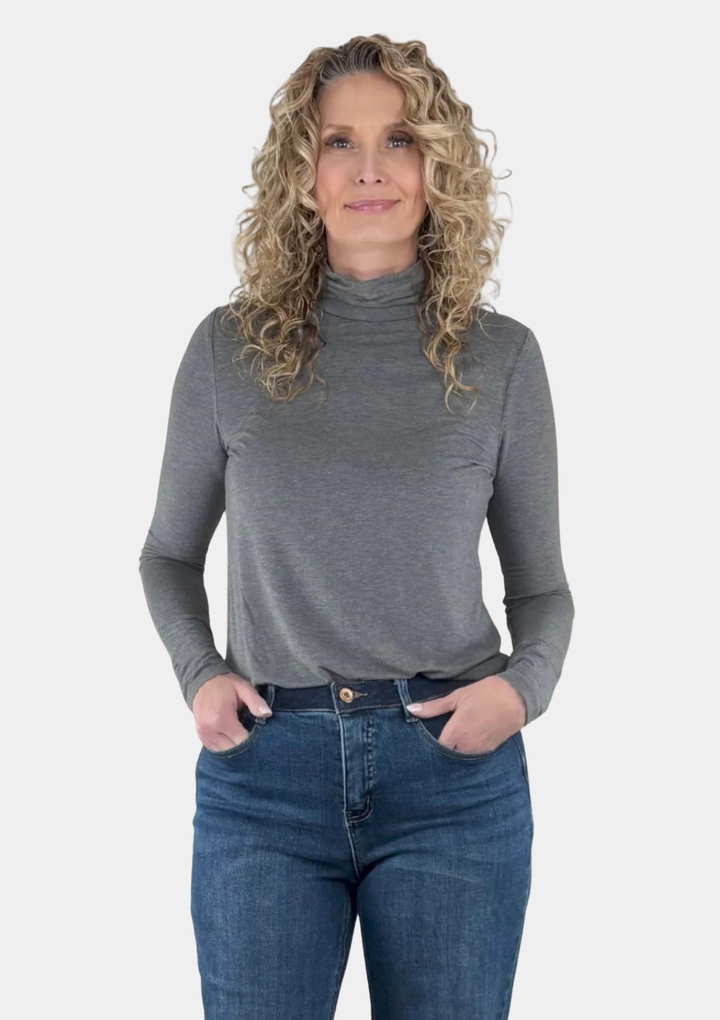 Bamboo Tall Turtleneck Tee
