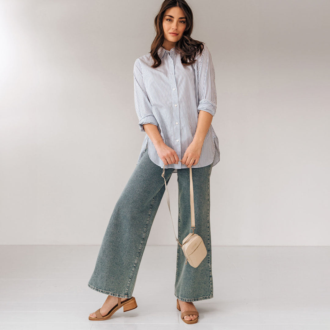 The Social Heeled Sandal - Biscotti