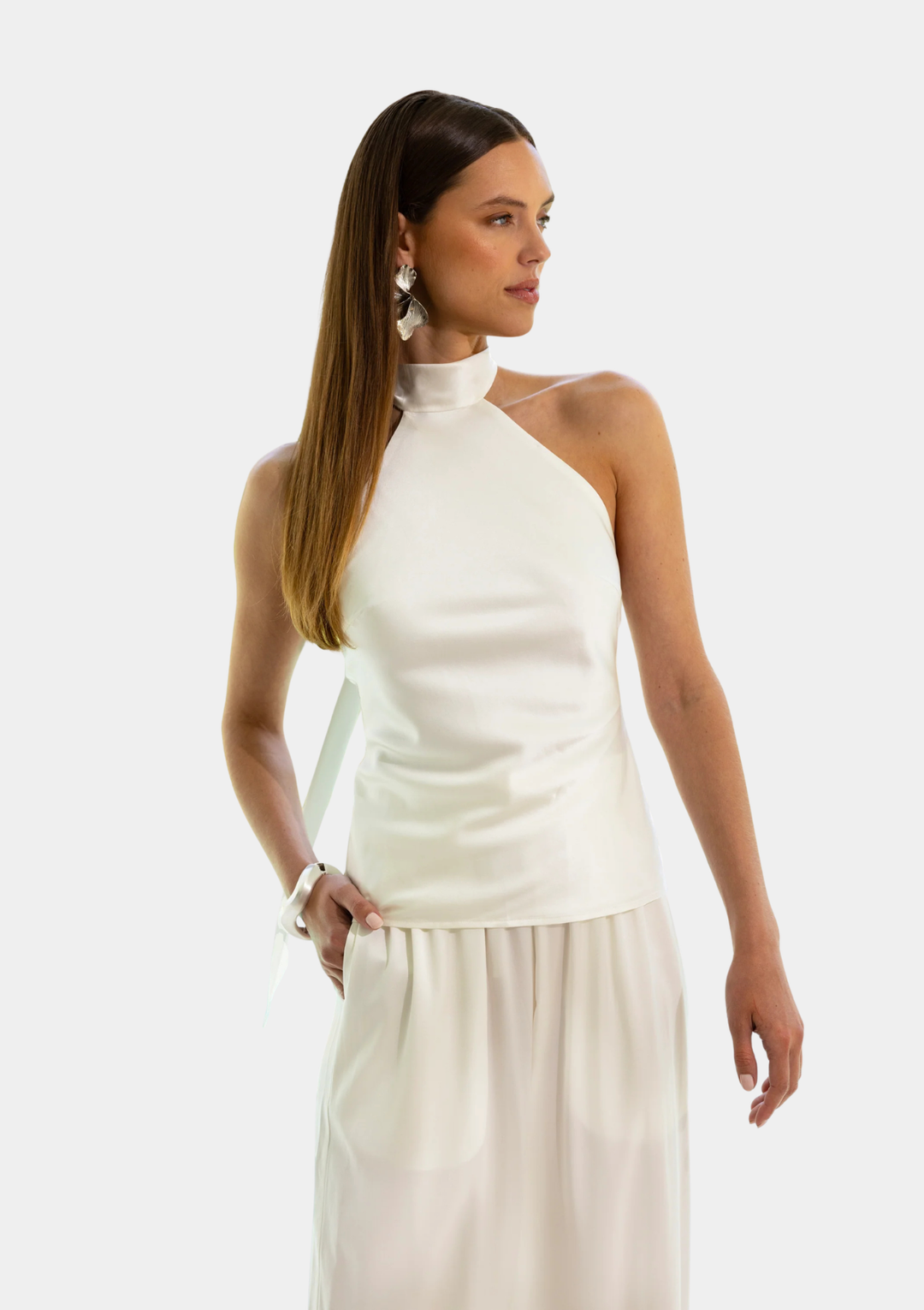 Somedays Halter Top - White