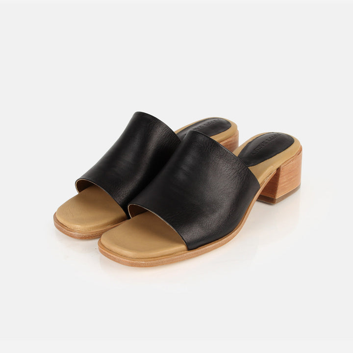 The Spritz Heeled Sandal - Black