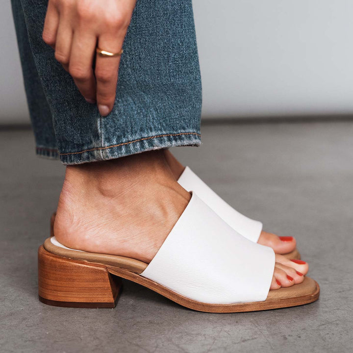 The Spritz Heeled Sandal - Panna Cotta