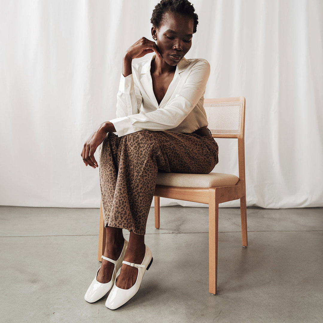 The Studio Mary Jane - White Patent