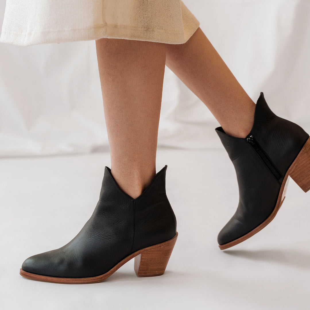 The Two Point Five Ankle Boot - Black Water Resistant