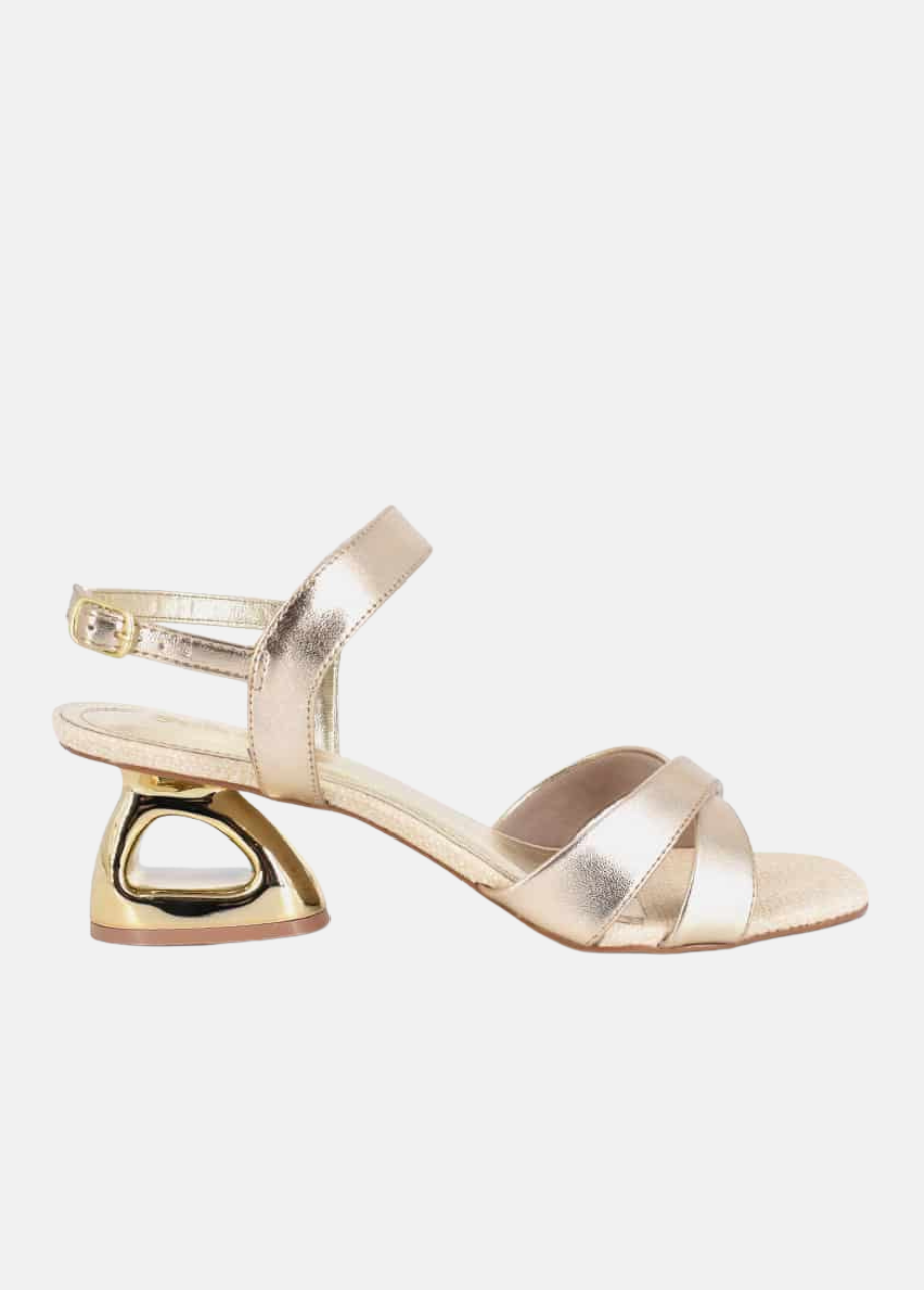 Belle & Lucy Elegant Sandals - Champagne Gold