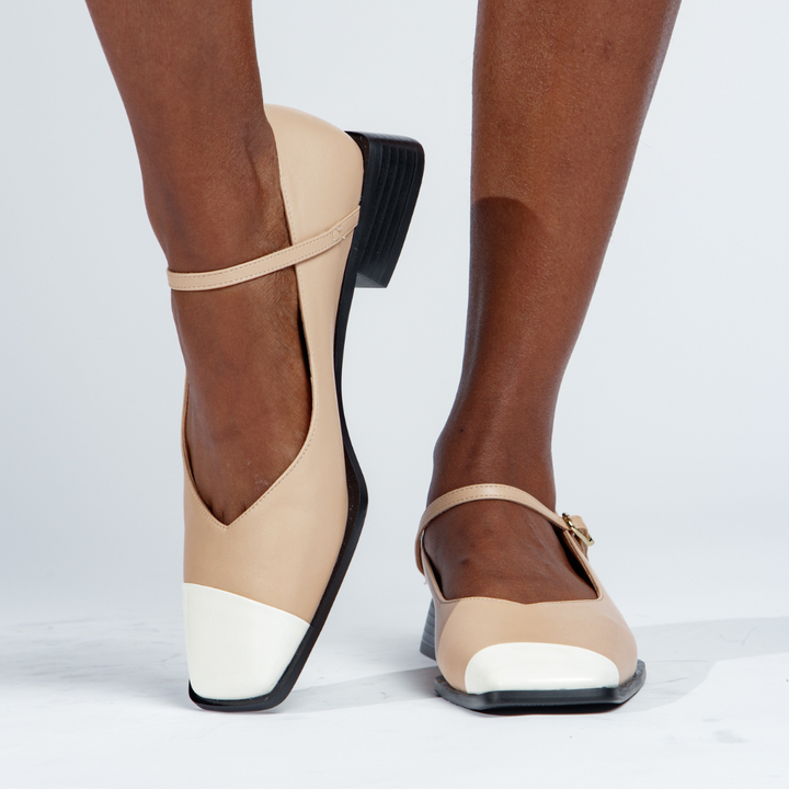 Penelope Mary Jane Flats - Nude