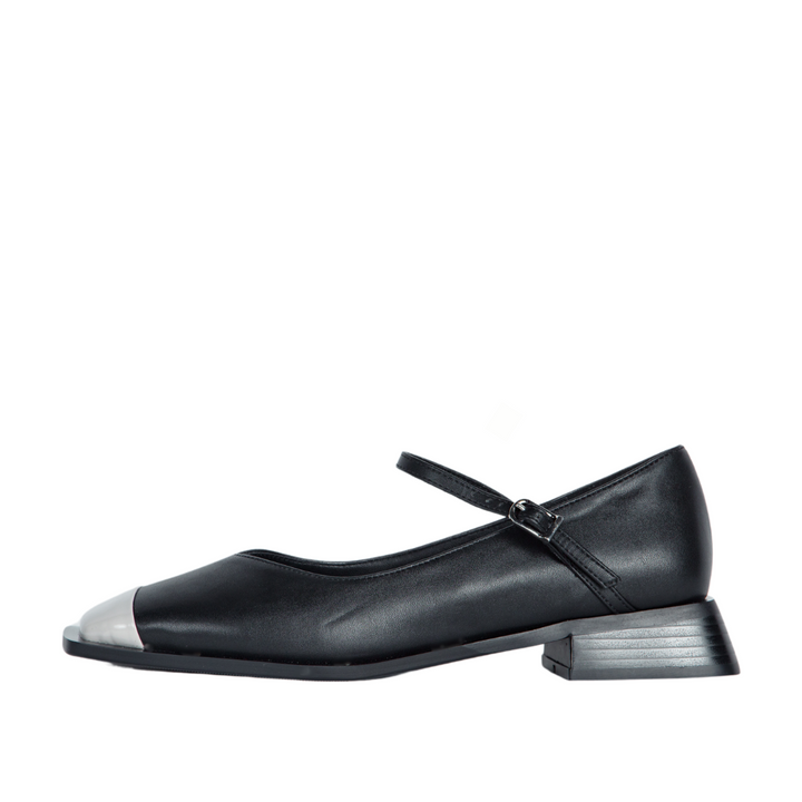 Penelope Mary Jane Flats - Black