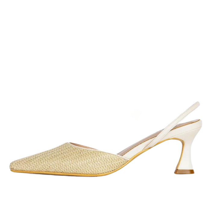 Lynn Slingback Pumps - Beige