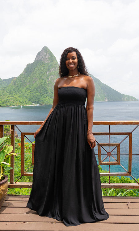 Venice Wide Leg Jumpsuit - Black – Tall Size