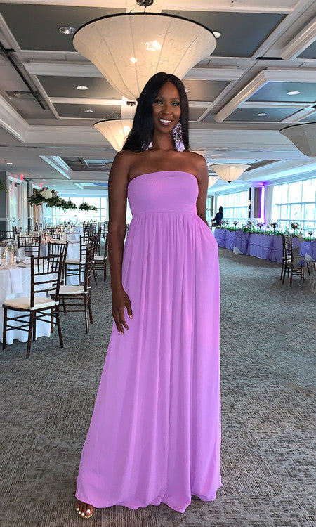 Prissy Duck Shop Lavender Venice Wide Leg Jumpsuit with Pockets Tall Size L 37