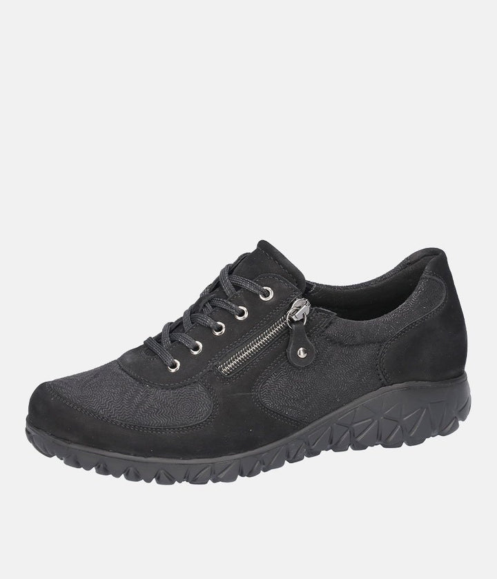 Waldlaufer Stylish Sporty Combi Trainers - Navy