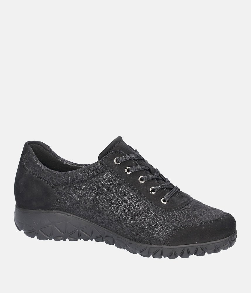 Waldlaufer Stylish Sporty Combi Trainers - Navy