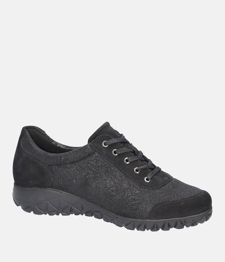 Waldlaufer Stylish Sporty Combi Trainers - Navy