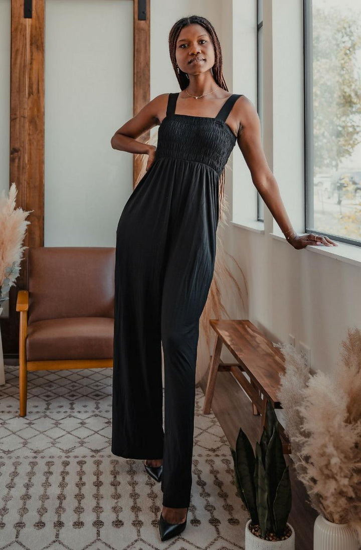 Tall Mallory Smocked Jumpsuit
