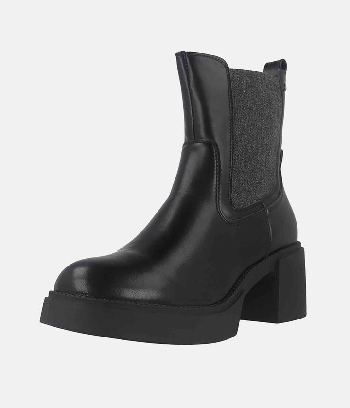 Chunky Chelsea Platform Boots - Black