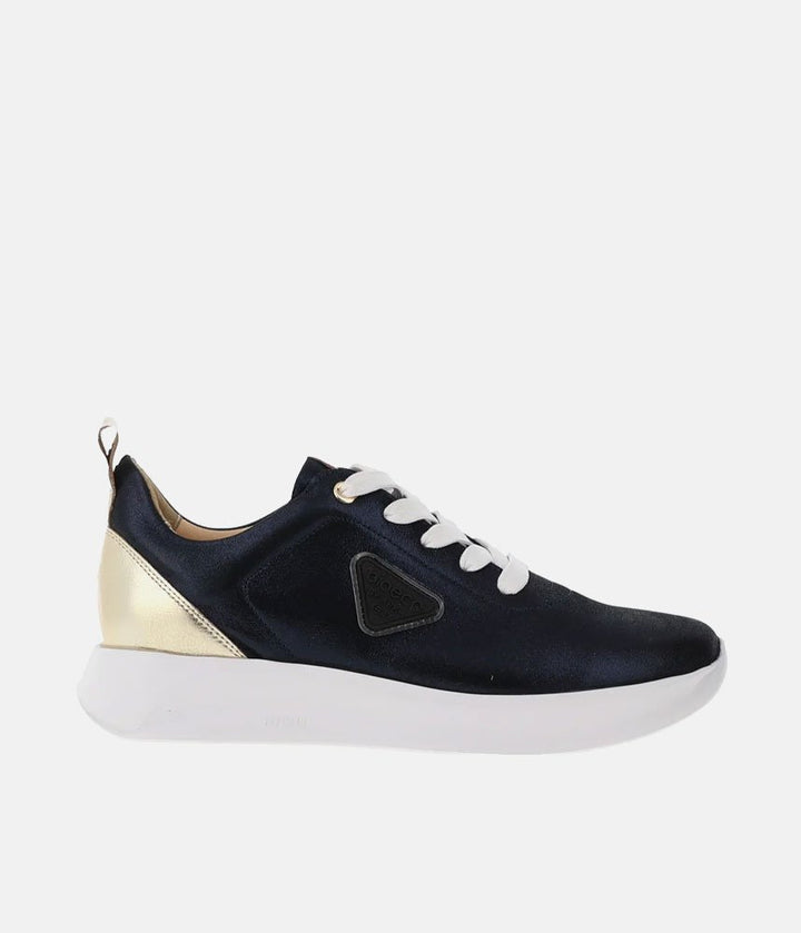 Bioeco Stylish Navy Shimmer Lace Up Trainers