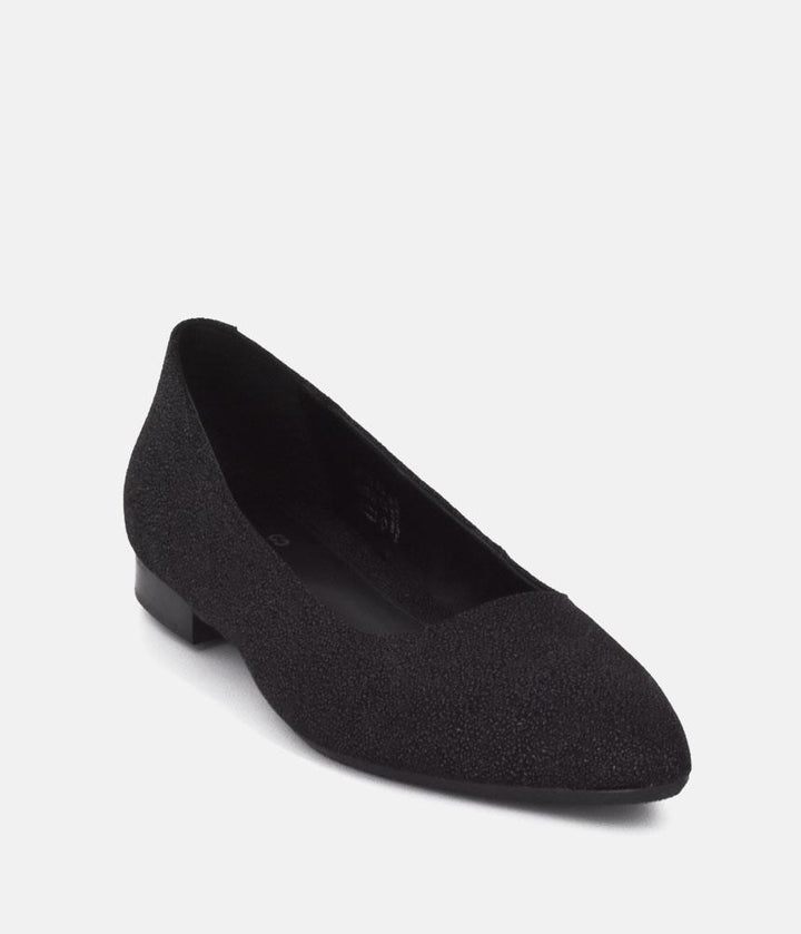 Cinderella Shoes Premium Pointy Black Ballet Flats