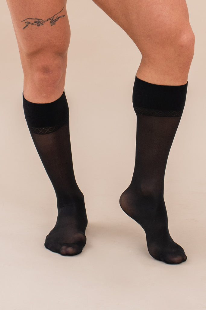 Knee-High Socks (Light Compression 8-15 mmHg)