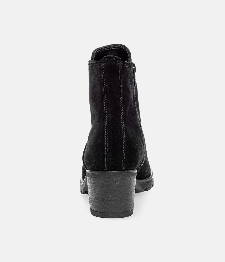 Gabor Classic Black Suede Ankle Boots