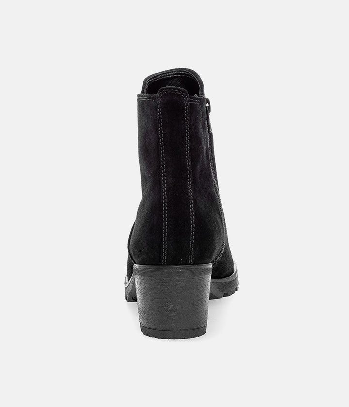 Gabor Classic Black Suede Ankle Boots