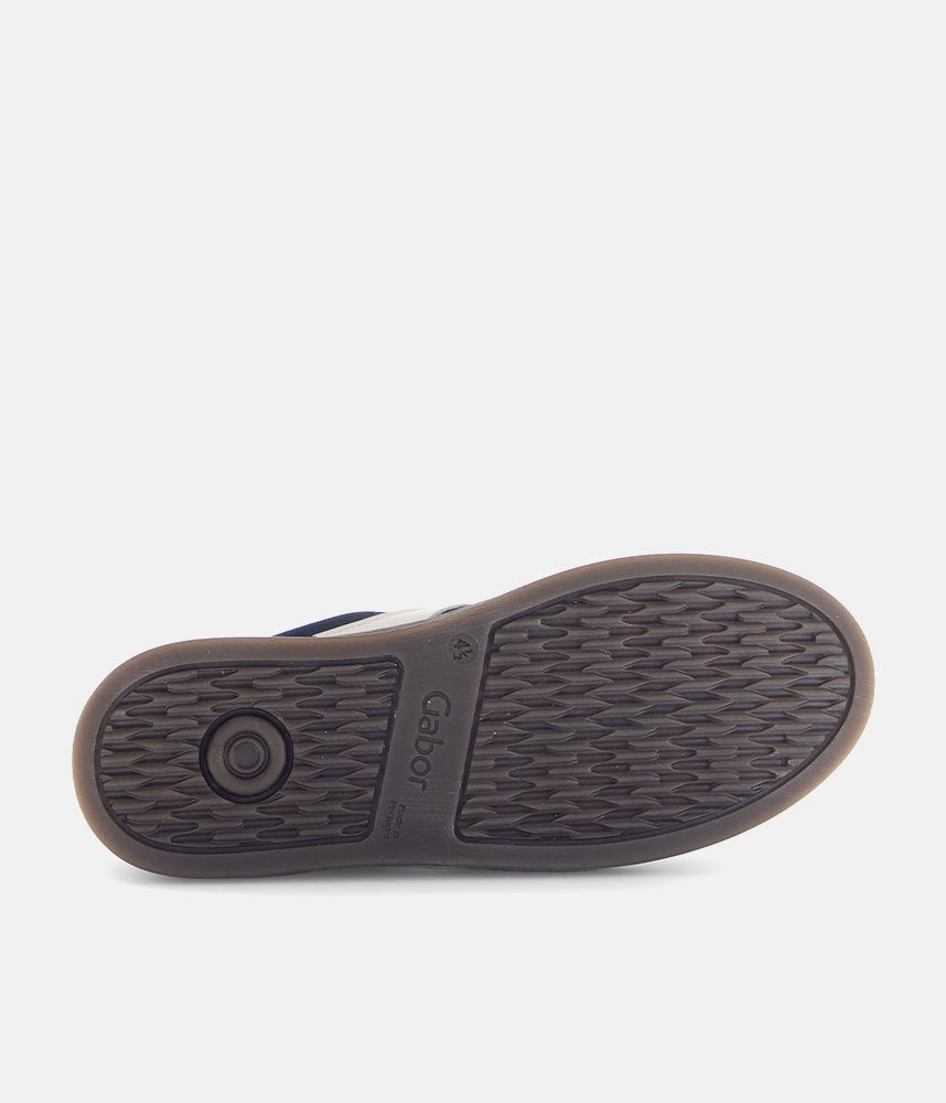 Gabor Retro-Inspired Suede Trainers - Navy