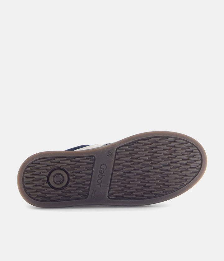Gabor Retro-Inspired Suede Trainers - Navy