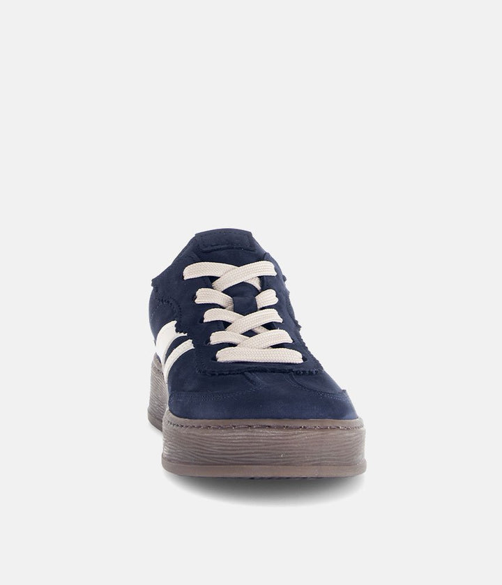 Gabor Retro-Inspired Suede Trainers - Navy
