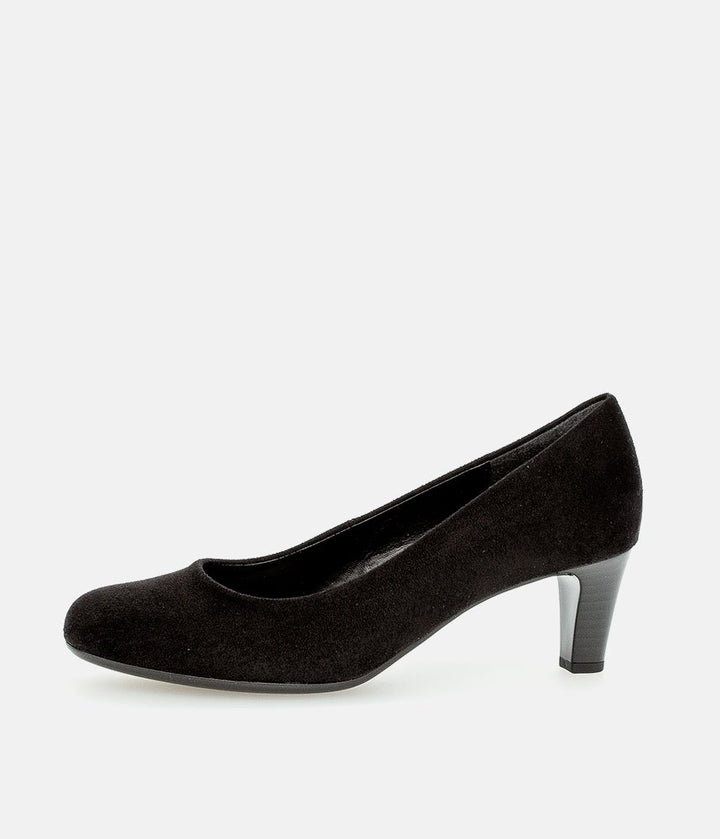 Gabor Classic Velour Heels - Black