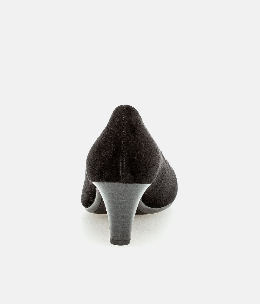 Gabor Classic Velour Heels - Black
