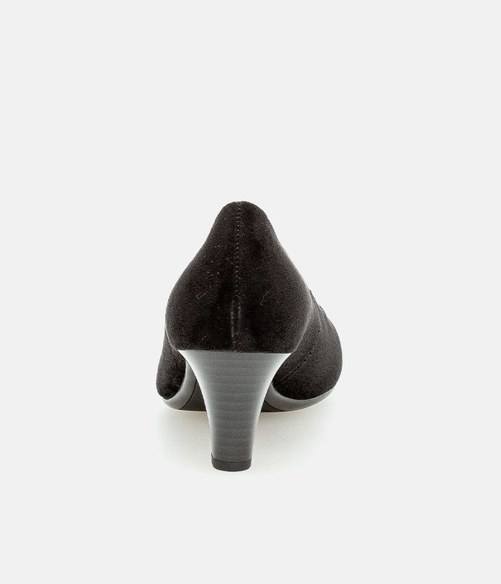 Gabor Classic Velour Heels - Black