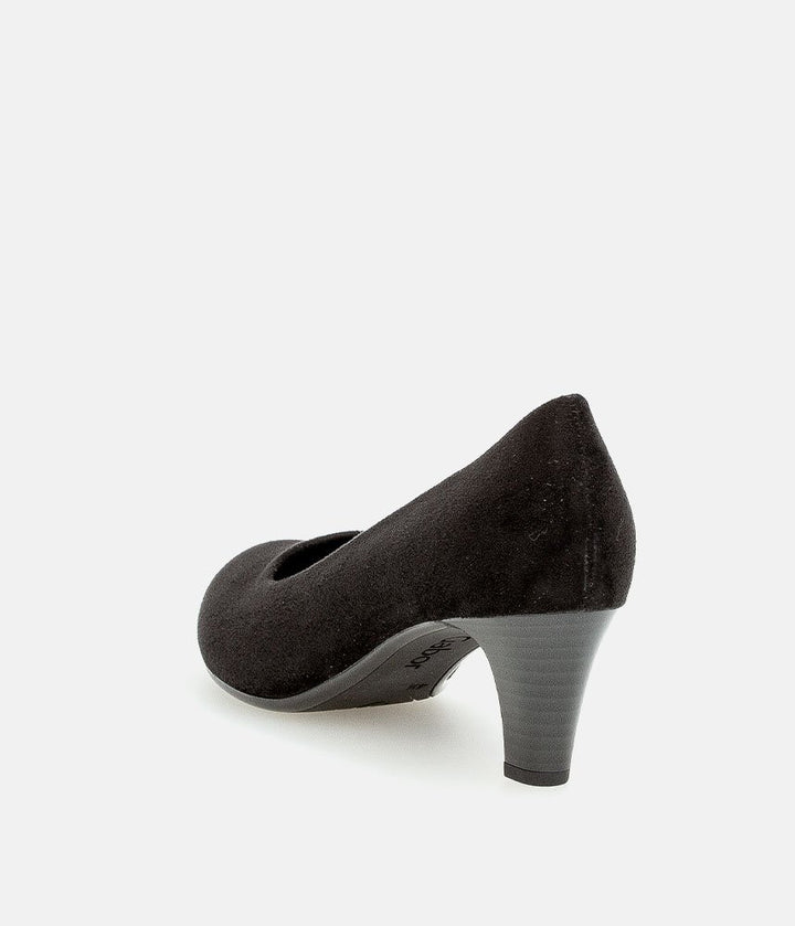 Gabor Classic Velour Heels - Black