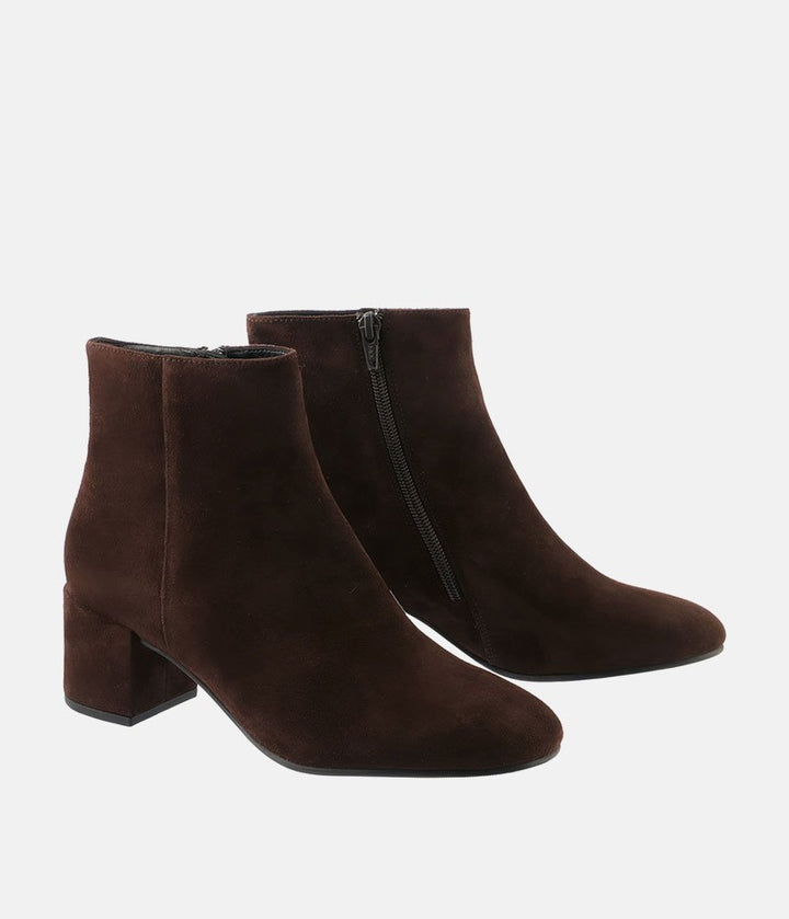 Hogl Plush Luxurious Ankle Boots - Chocolate Plum