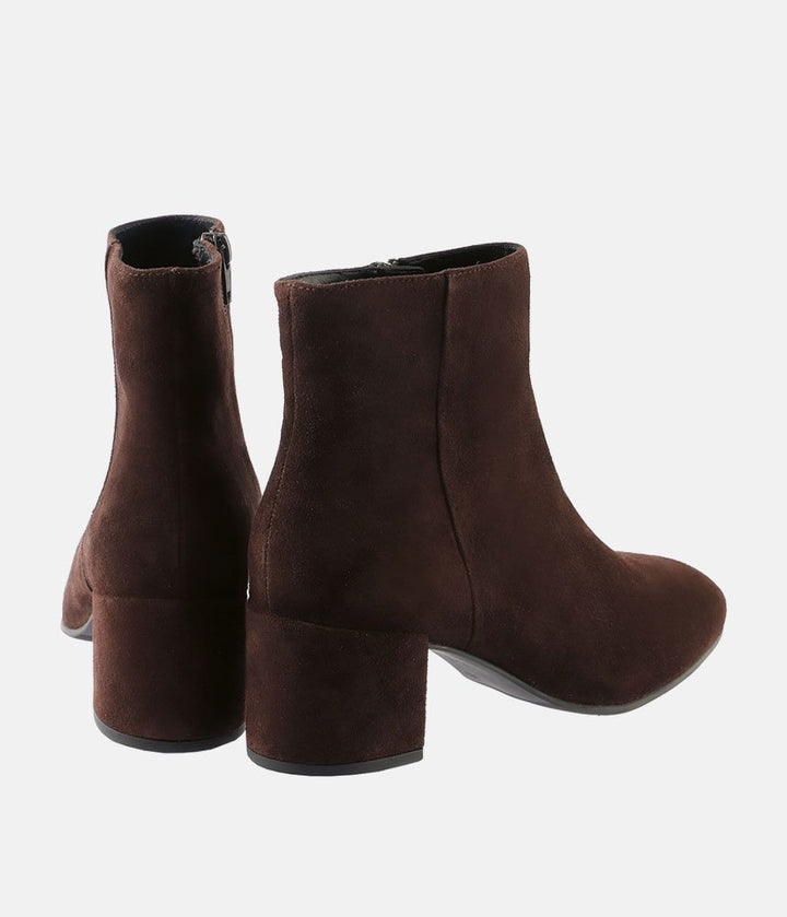 Hogl Plush Luxurious Ankle Boots - Chocolate Plum