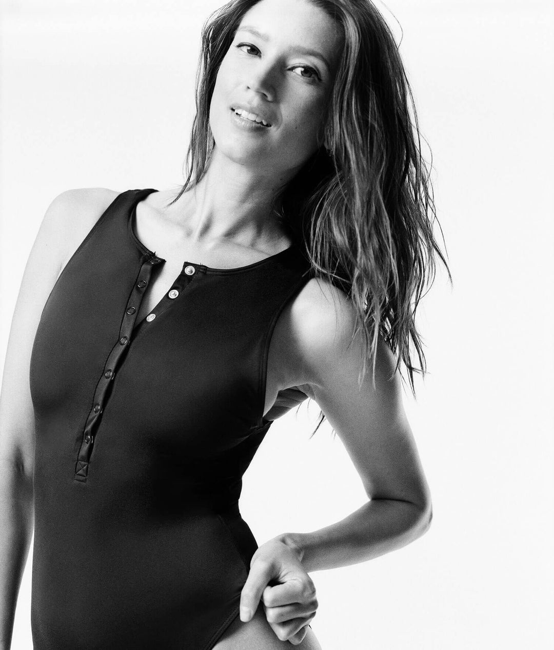 The Malibu One Piece - Eco Nylon - Black - Long Torso