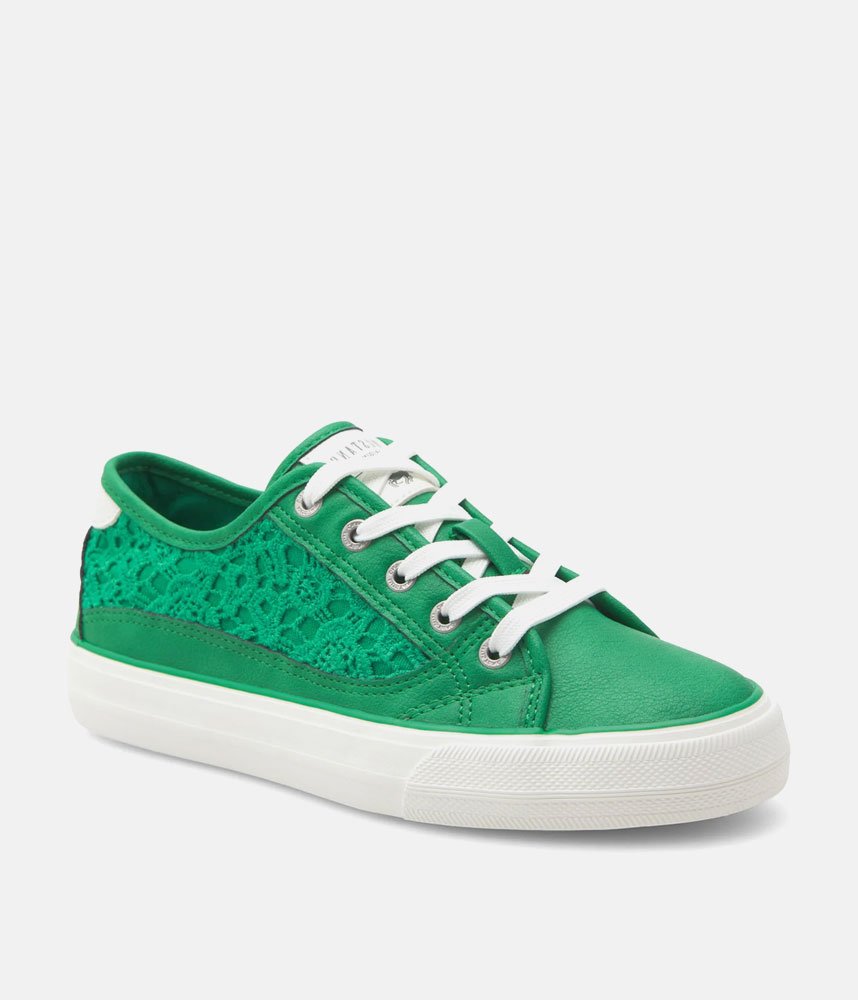Mustang Fashionable Kelly Green Lace Sneaker