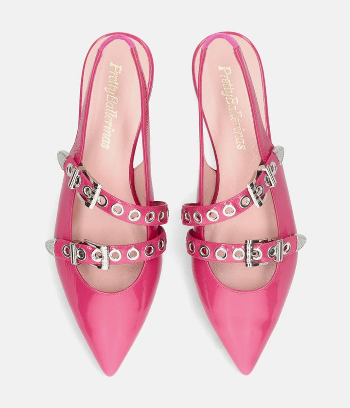 Pretty Ballerinas Gorgeous Hot Pink Slingbacks
