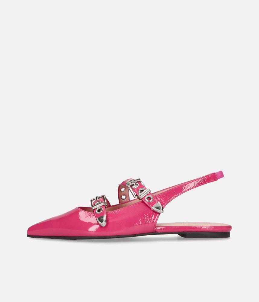 Pretty Ballerinas Gorgeous Hot Pink Slingbacks